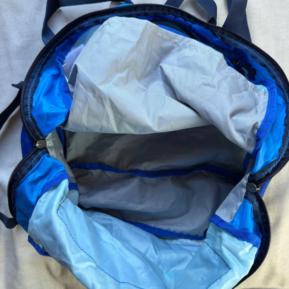 Columbia Lightweight Packable 21L Backpack Blue Ripstop Travel Daypack